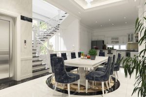 Thiết kế thang máy dành cho nhà diện tích 50m2