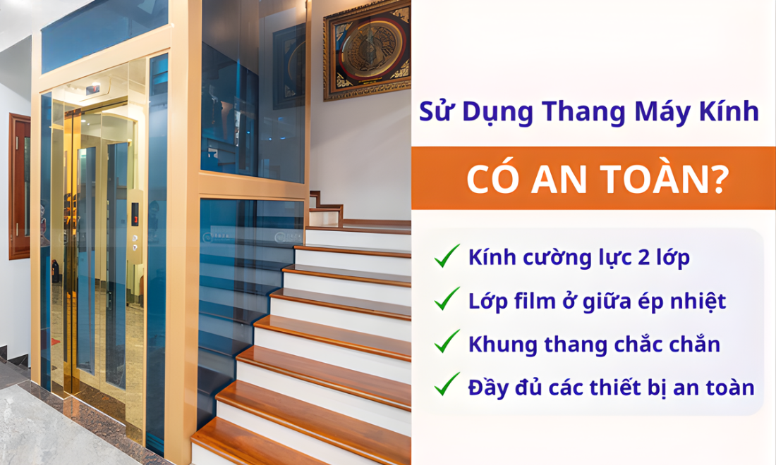 Thang máy kính có an toàn không?
