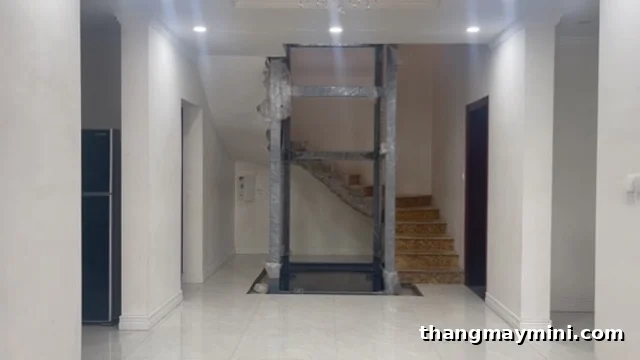 Hố Pít Thang Máy: Kích Thước, Chiều Sâu, Kết Cấu & Tiêu Chuẩn 4 Hố pít thang máy giếng khung thép cho nhà cải tạo, hố pit nông