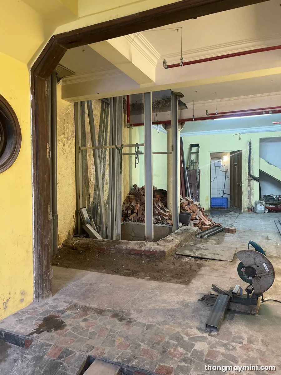 Thang máy gia đình biệt thự lắp đặt thực tế